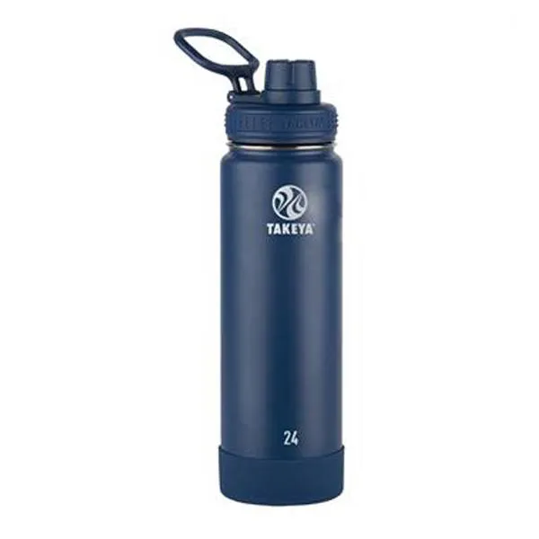 24 Oz. Takeya Actives Spout Lid Bottle - Midnight (Q171622)