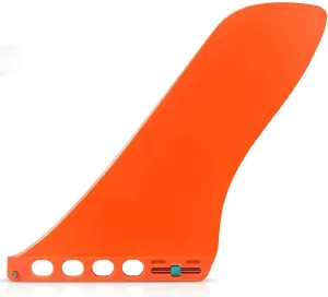 9'' SUP Single Center Fin, No Tool Fin Screw, Fiberglass Reinforeced 9 inch SUP Replacement Fins for Surfboard, Stand-up Paddle Board, Longboard, Orange