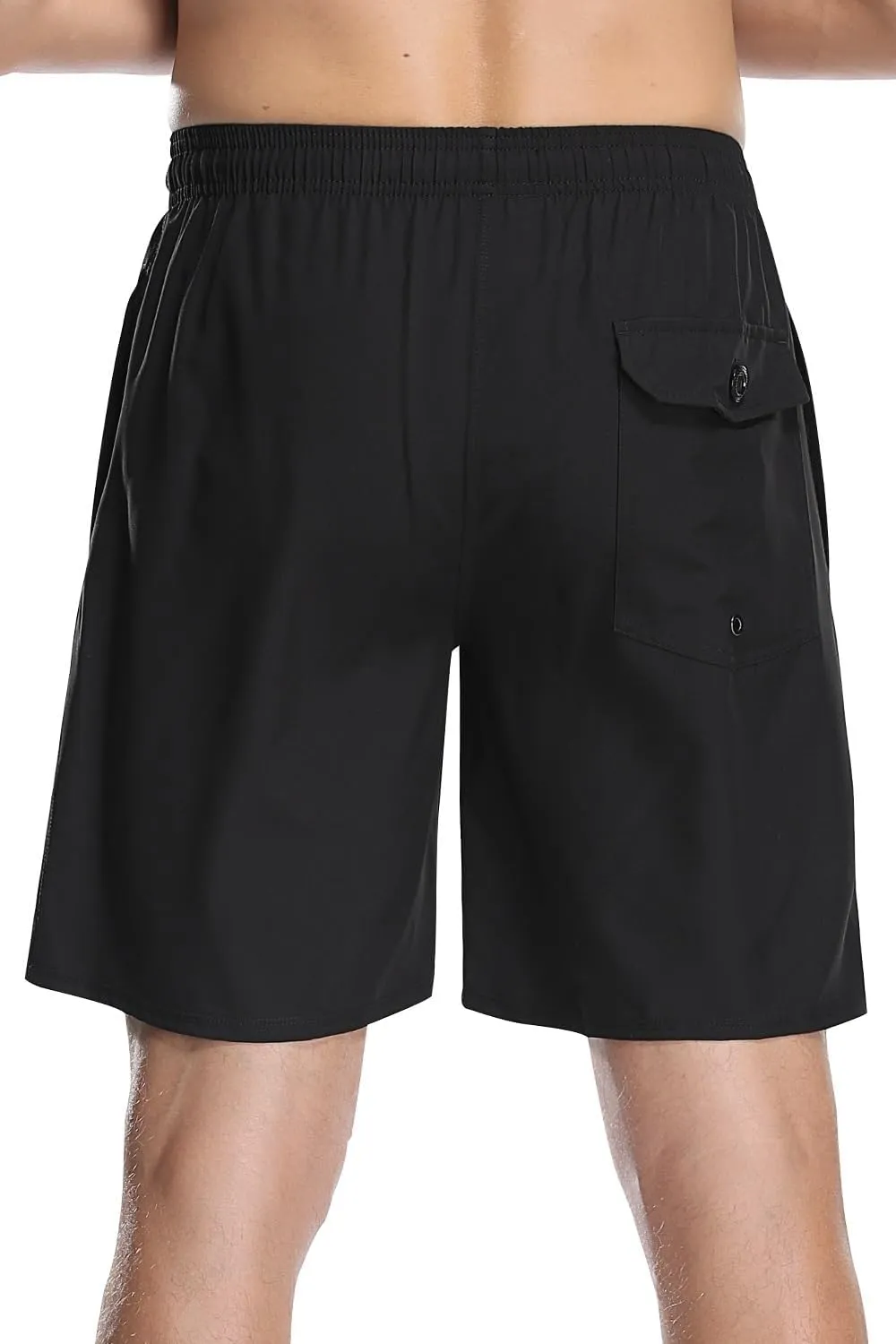AXESEA Men's Swim Trunks Elastic Quick Dry with Pockets Swimwear Bathing Suits No Mesh Lining Beach Shorts