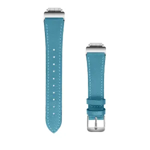Blue Leather Strap for Fitbit Luxe