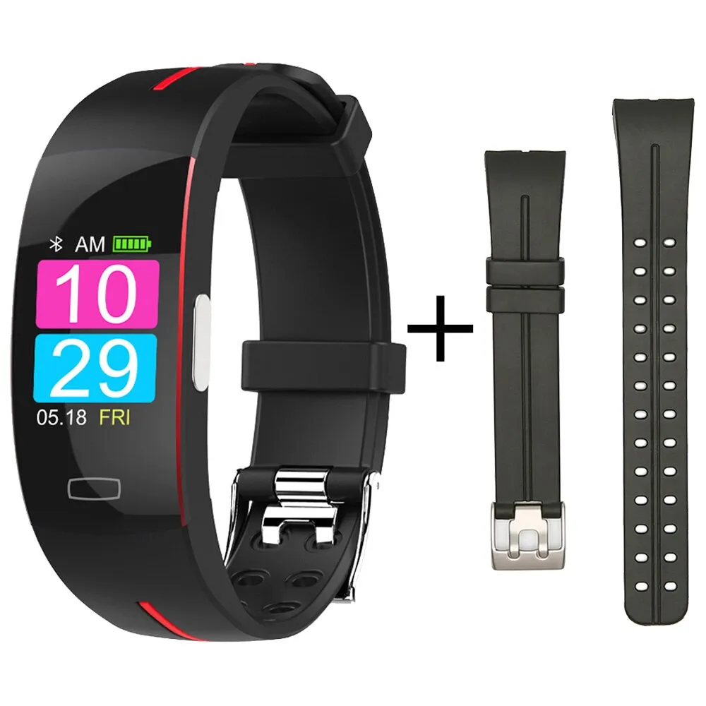 Body Temperature Measurement ECG PPG Smart Bracelet Heart Rate Blood Pressure Oxygen Smart Band Waterproof Sport Fitness Bands