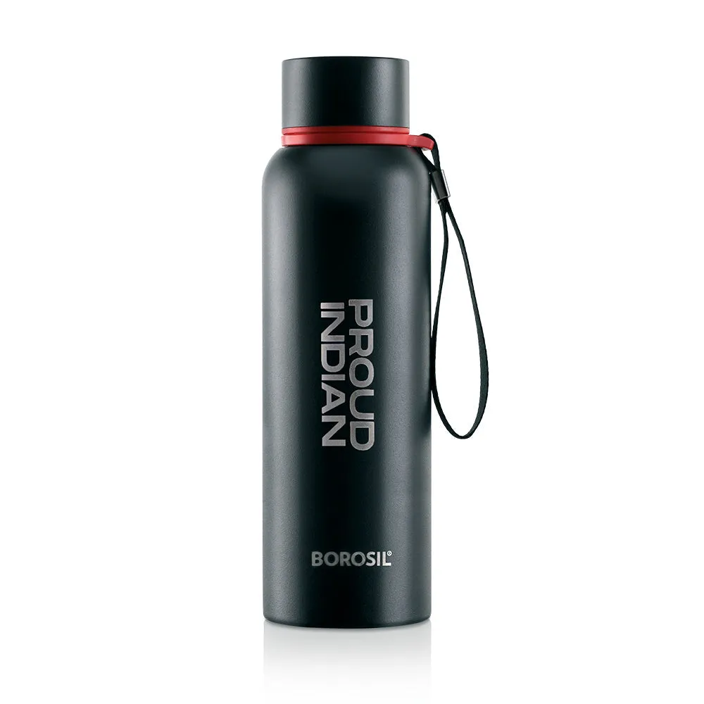 Borosil Trek Pride Proud Indian Black