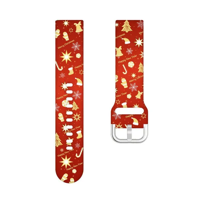 Christmas Watch Straps compatible with the Polar Grit X2 Pro