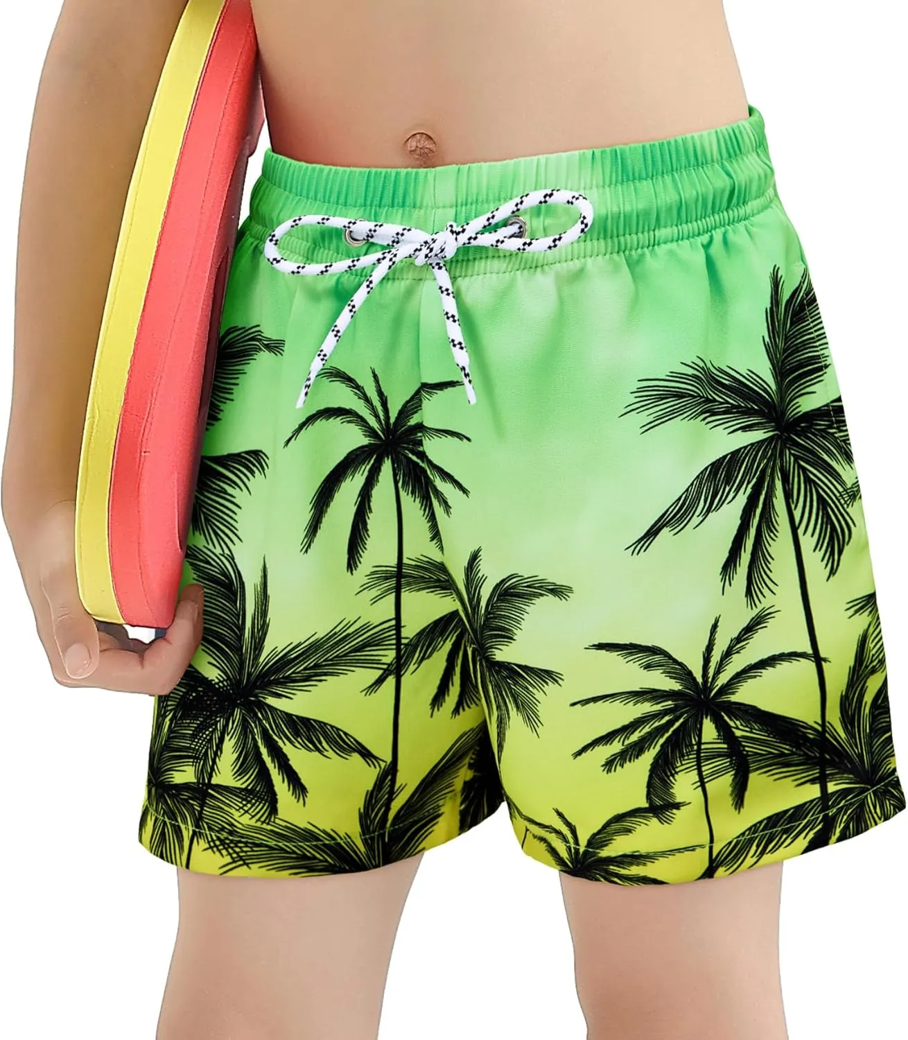CULACCINO Boys Swim Trunks Boxer Brief Liner Anti Chafe Toddler Swim Shorts Boy Bathing Suit with Compression Liner 2-16T