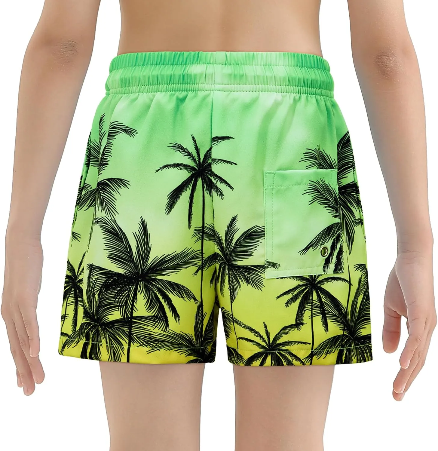 CULACCINO Boys Swim Trunks Boxer Brief Liner Anti Chafe Toddler Swim Shorts Boy Bathing Suit with Compression Liner 2-16T