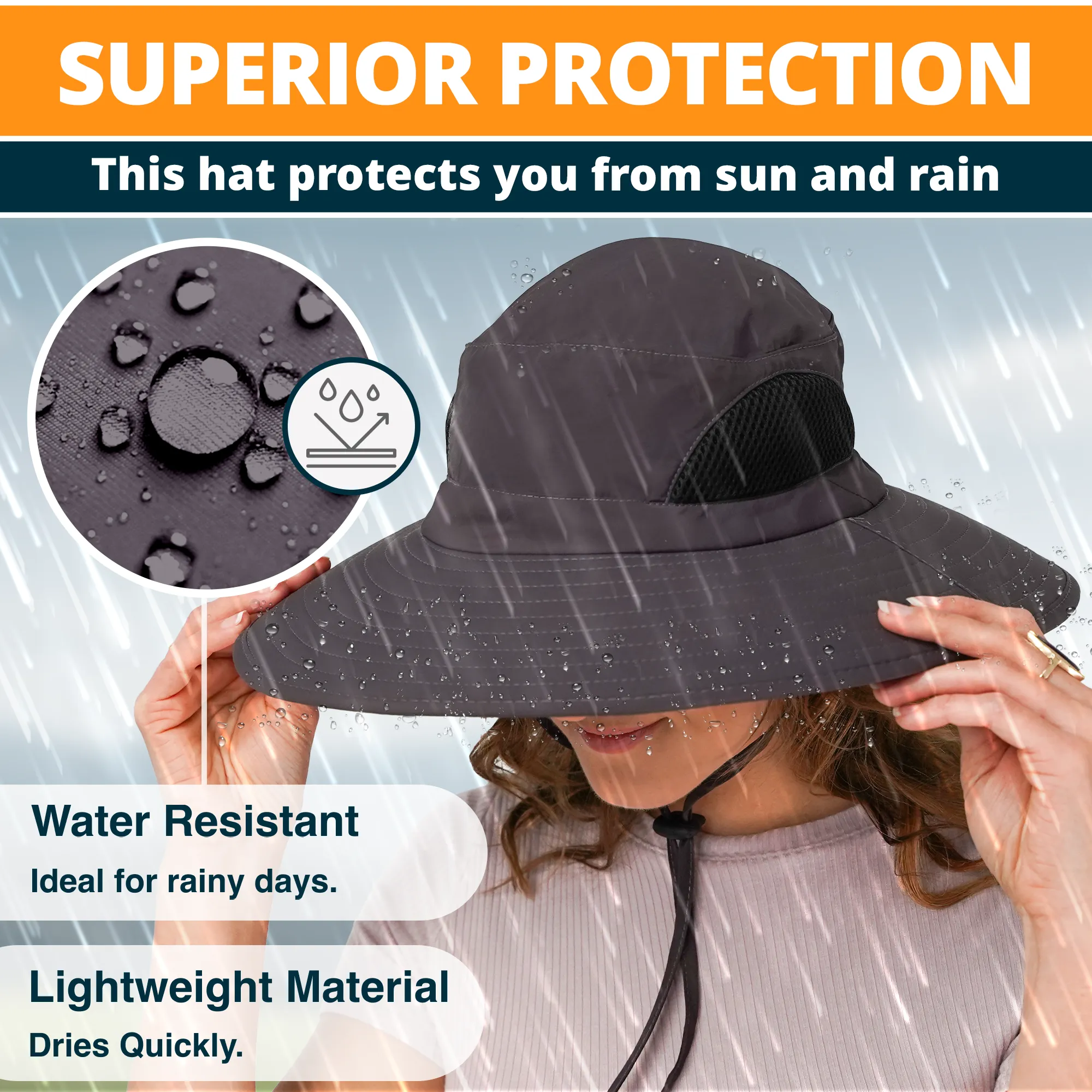 Discoverer Air Series Sun Protection Hat - UPF 50  Safety Headgear