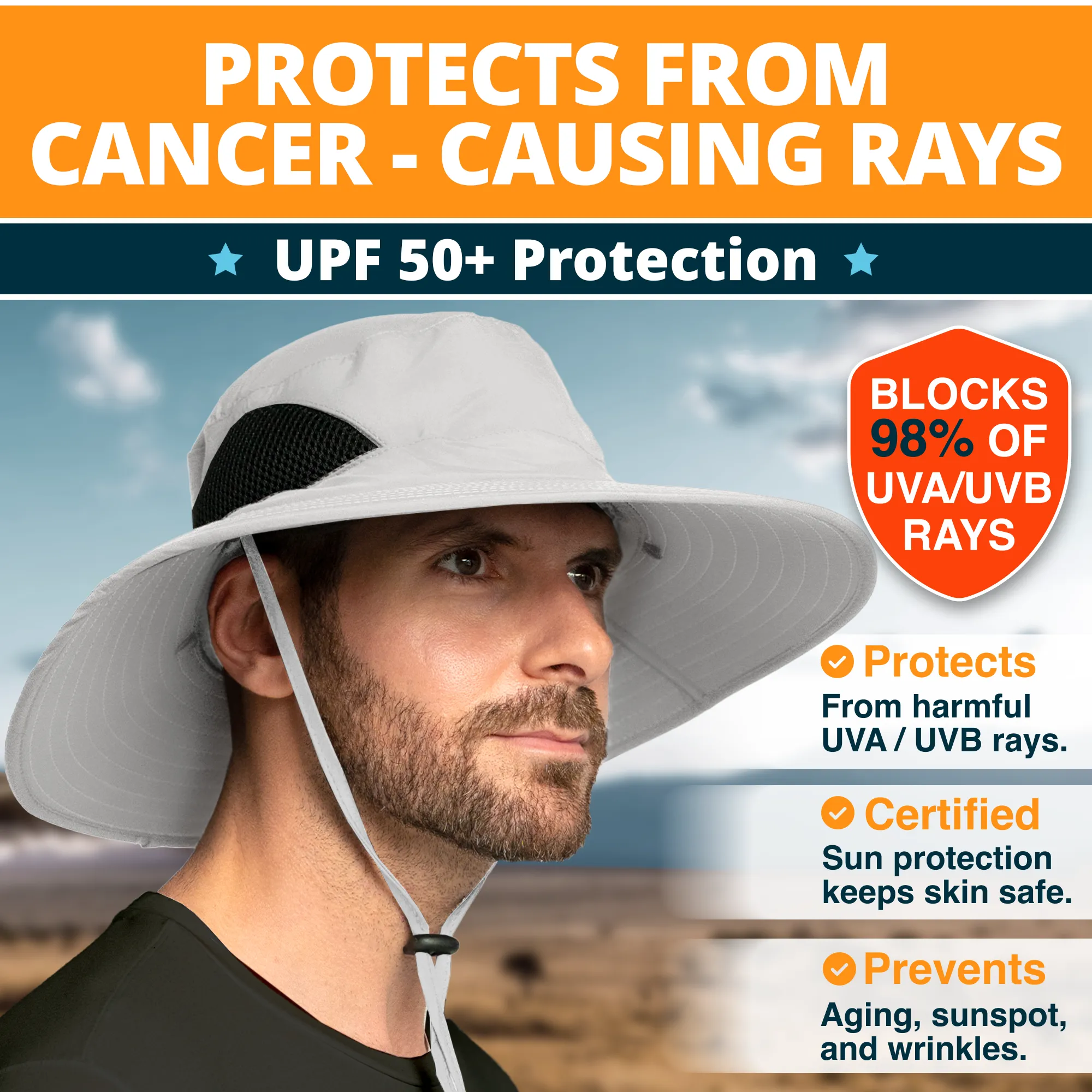 Discoverer Air Series Sun Protection Hat - UPF 50  Safety Headgear