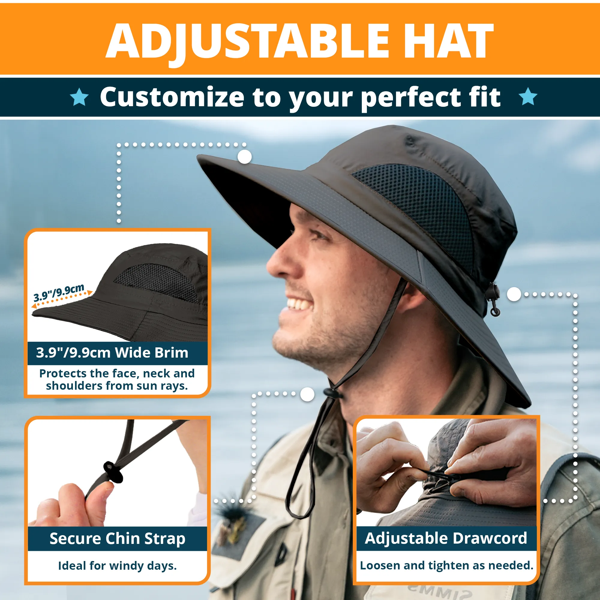 Discoverer Air Series Sun Protection Hat - UPF 50  Safety Headgear