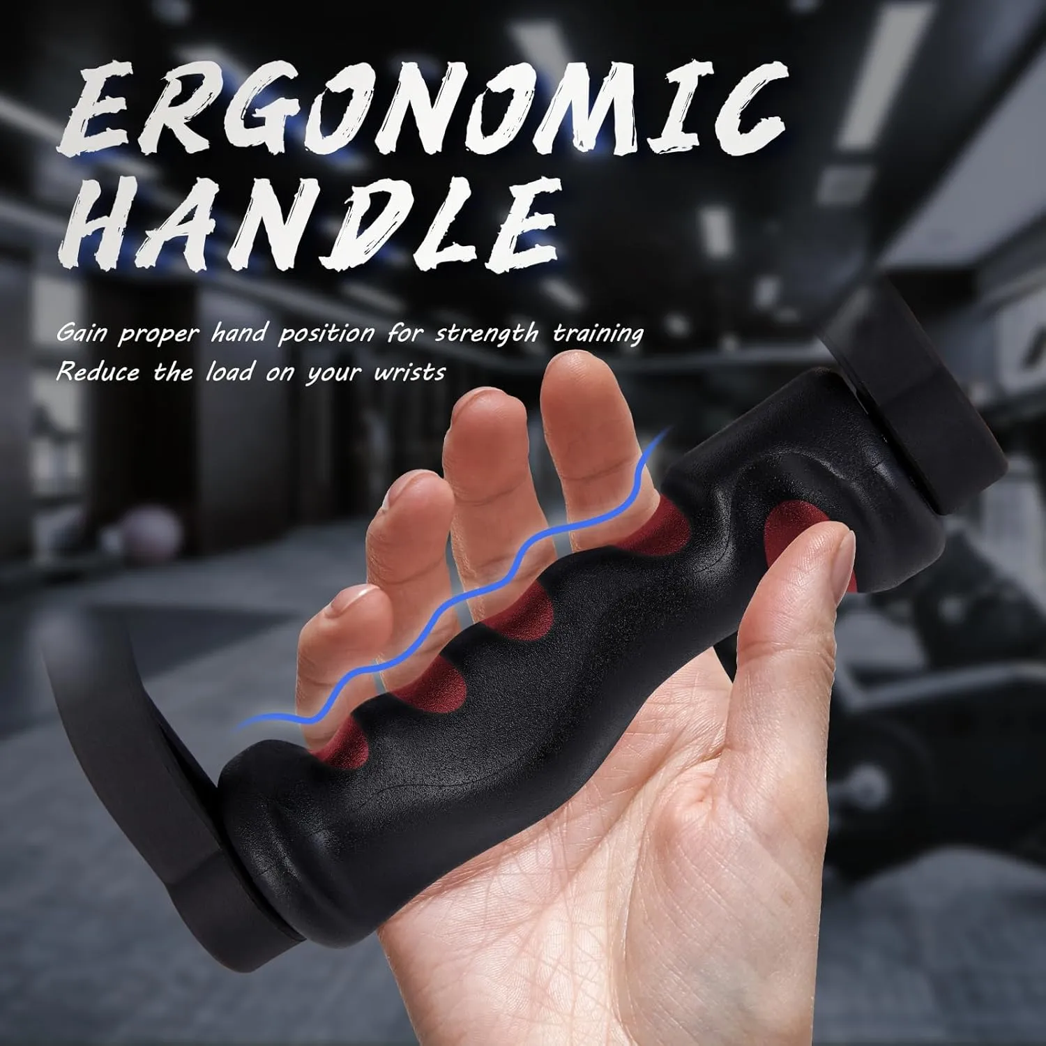 Double D Handle for Cable Machine - Ergonomic Row Handle Cable Attachment