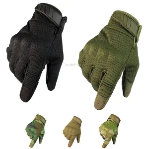 Durable Full Finger Tactical Gloves for Hiking, Fishing, Shooting, Hunting, Climbing, Airsoft, Paintball, Camping
