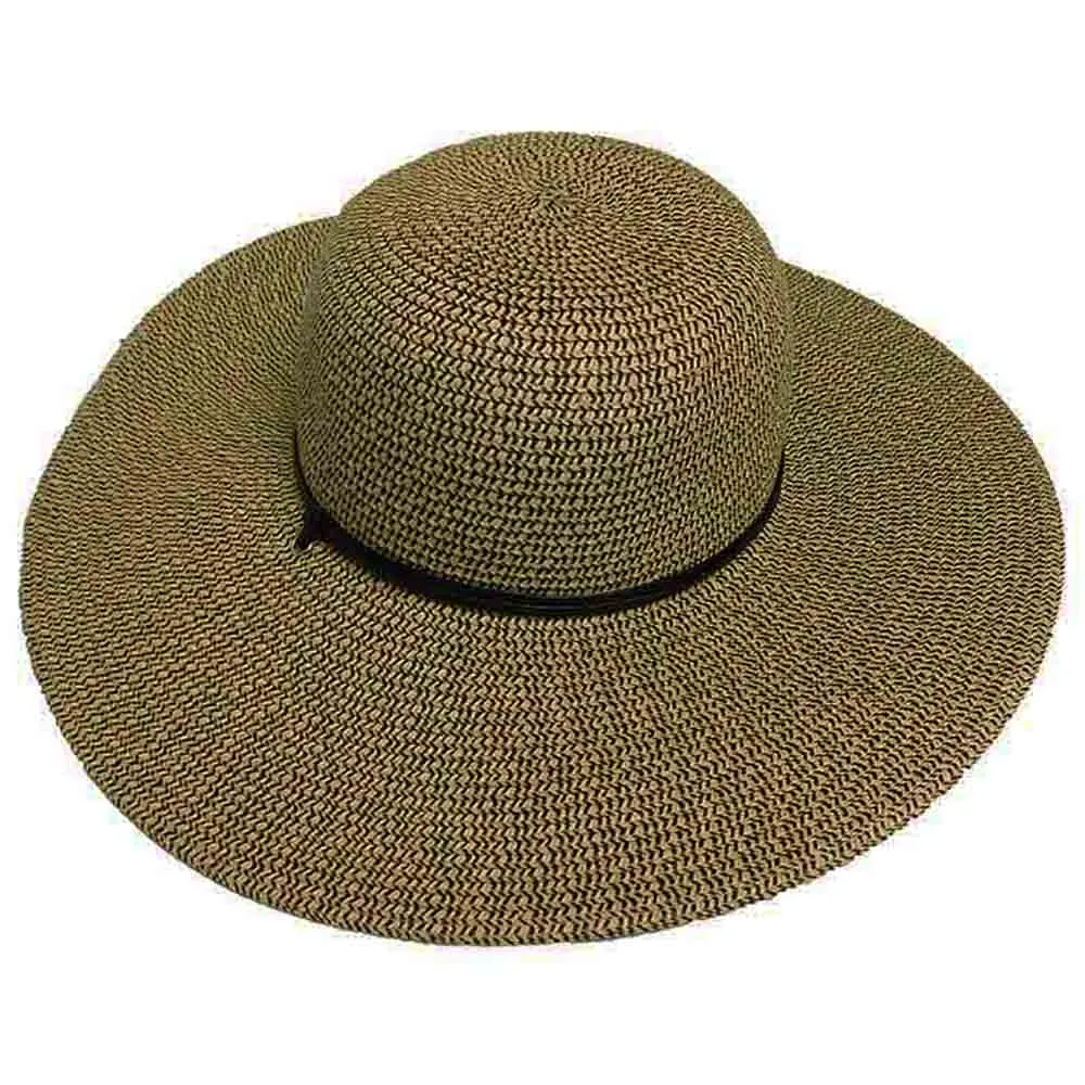 Extra Wide Brim Sun Hat with Chin Strap - Milani Hats