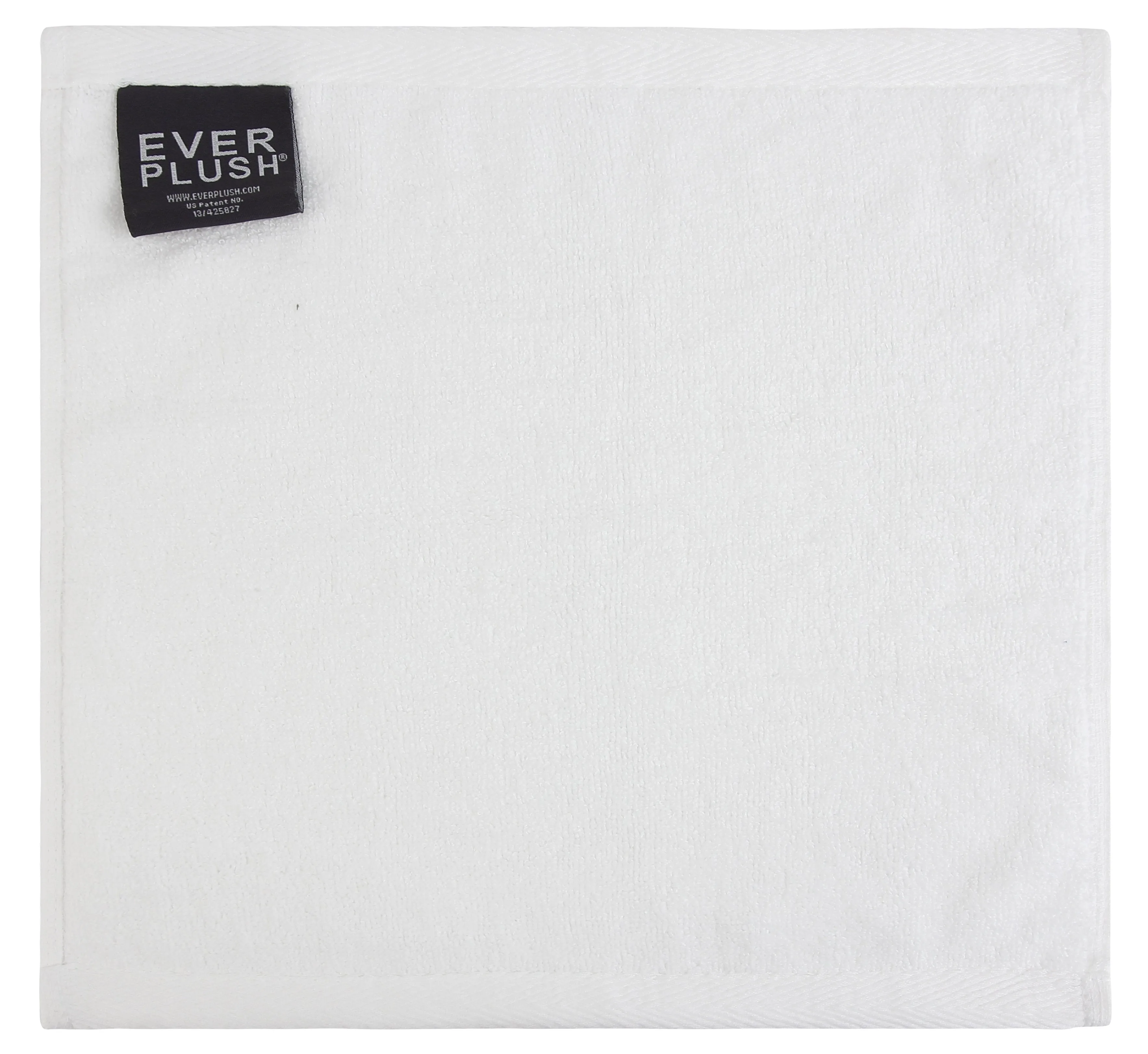 Flat Loop Washcloths - 6 Pack, Porcelain (White)