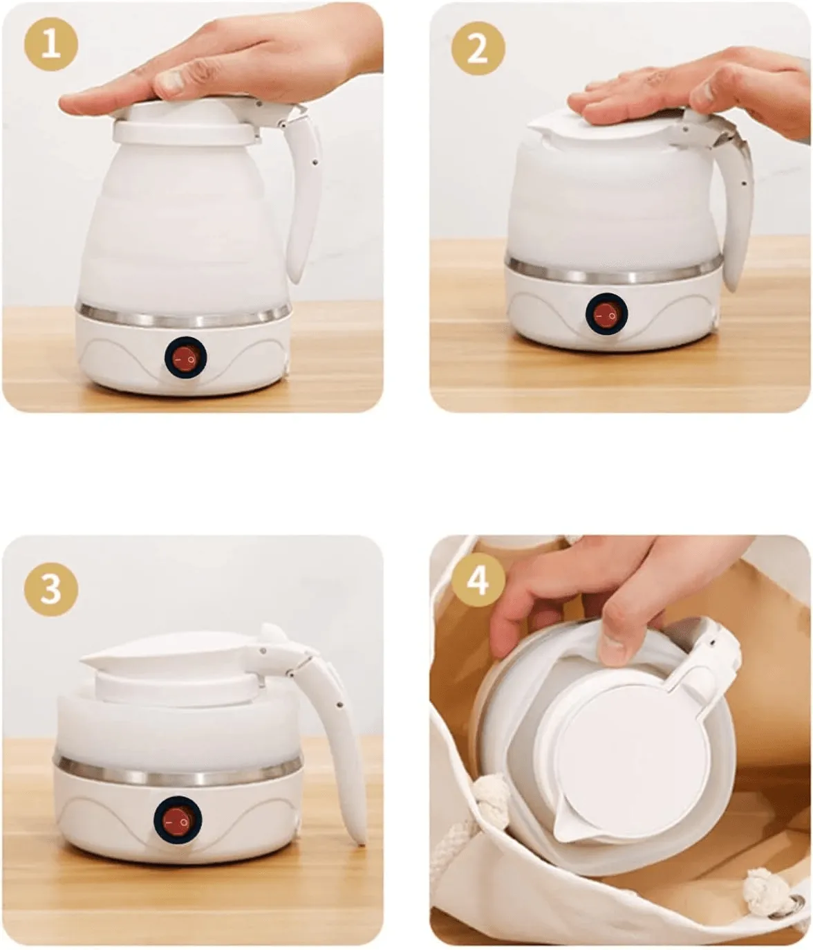 Foldable Electric Kettle 600ml MA-1613