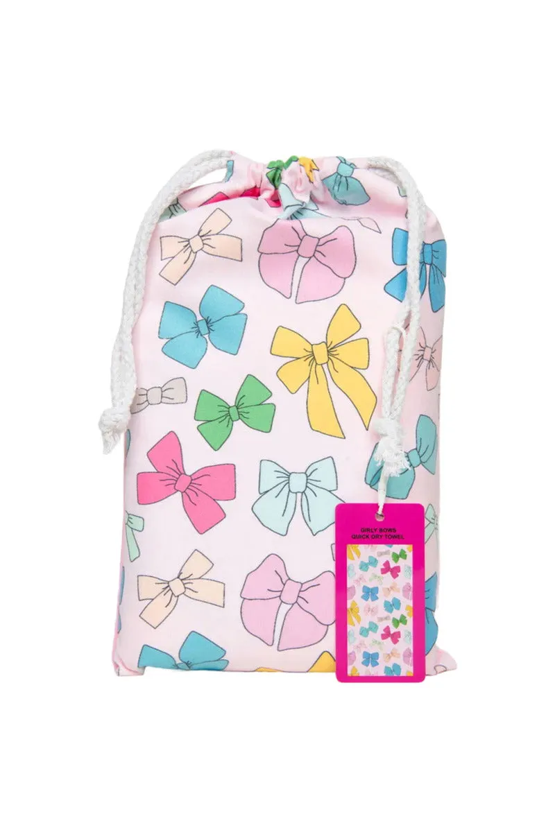 Girly Bows Quick Dry Towels