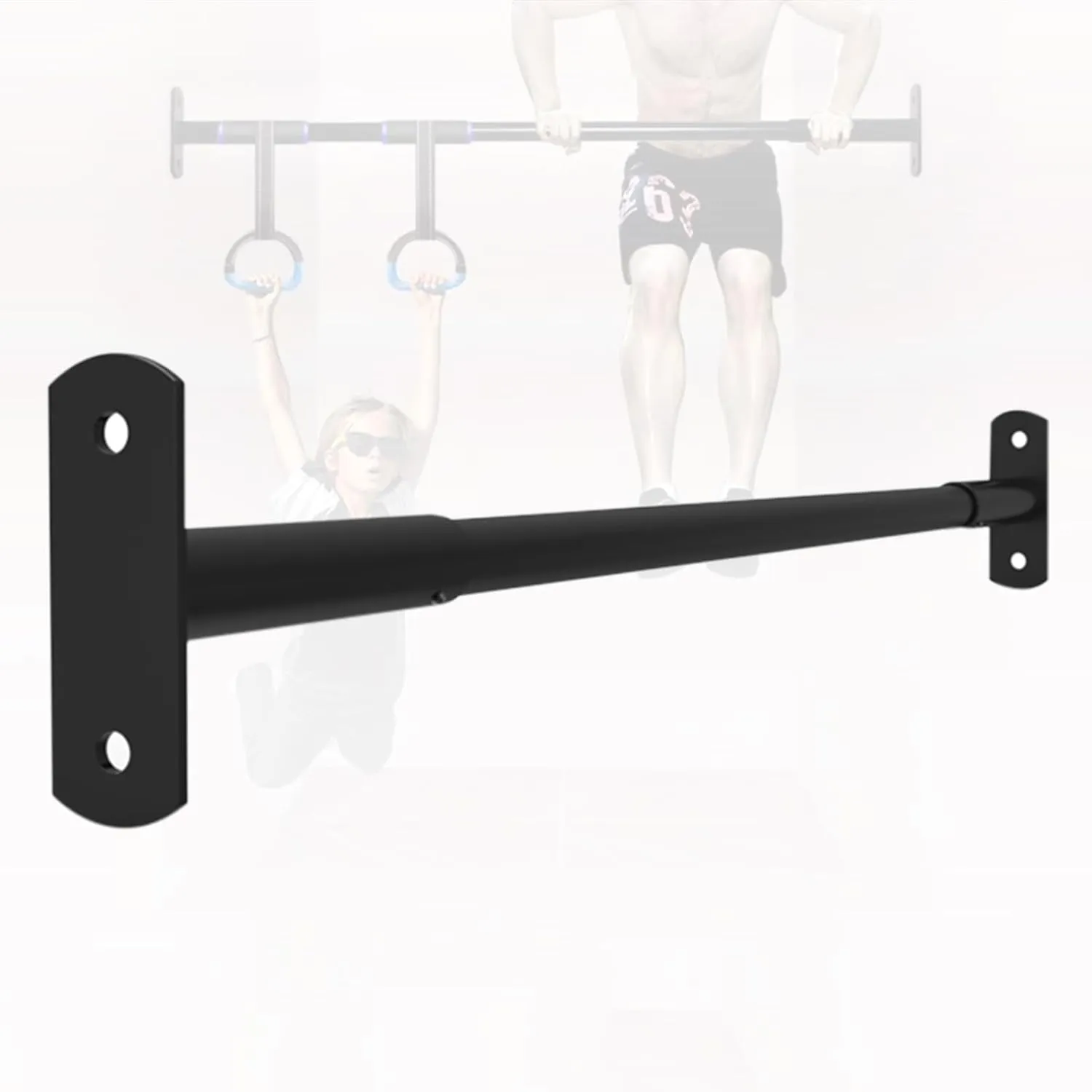 Heavy Duty Adjustable Width Pull Up Bar for Doorway, Steel Strength Training Pull-up Bars, Max 660lbs, Doorway Pull Up Bar Include 4pcs Steel 6 Angle Expansion Screw