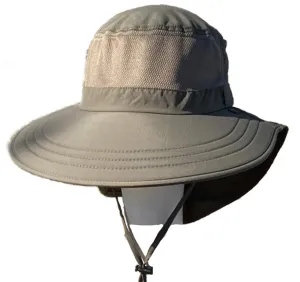 Henschel Large/X-Large Olive Innsbruck Crushable 62849 Cotton Mesh Crown UPF 50