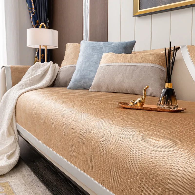 Ice silk sofa cushion summer summer non-slip mat cushion cushion four seasons universal light luxury wind