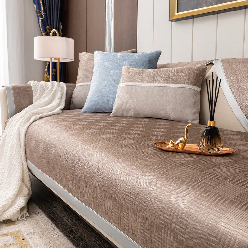Ice silk sofa cushion summer summer non-slip mat cushion cushion four seasons universal light luxury wind