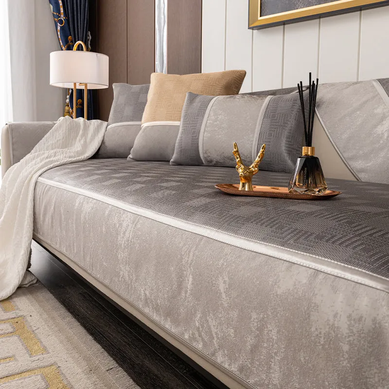 Ice silk sofa cushion summer summer non-slip mat cushion cushion four seasons universal light luxury wind