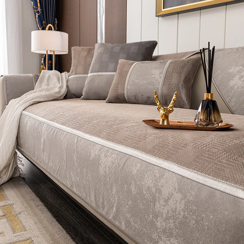 Ice silk sofa cushion summer summer non-slip mat cushion cushion four seasons universal light luxury wind