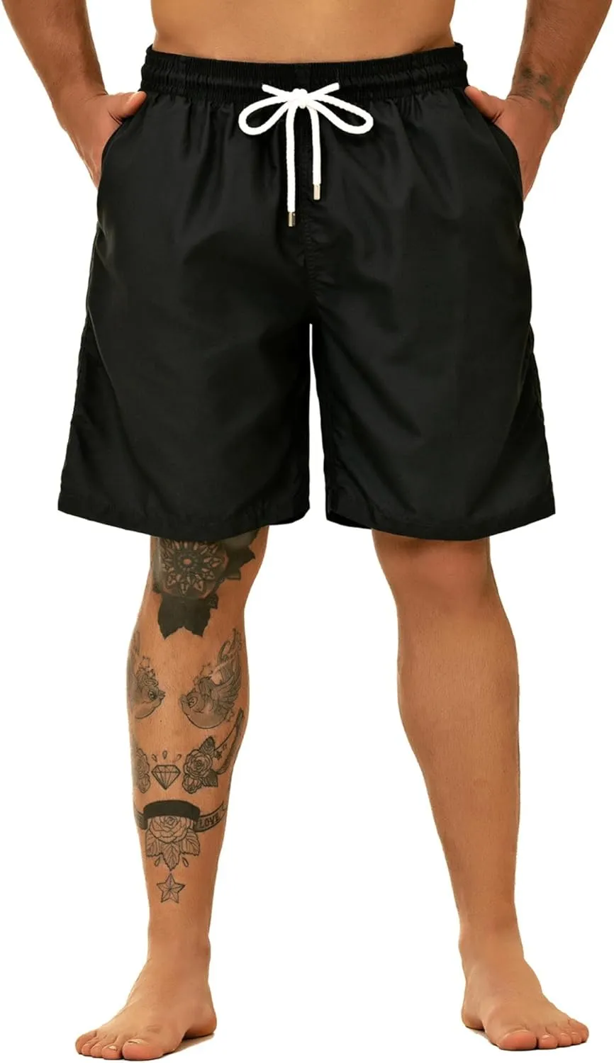 KAILUA SURF Big and Tall Mens Swim Trunks, 9" Mens Designer Bathing Suit Boardshorts
