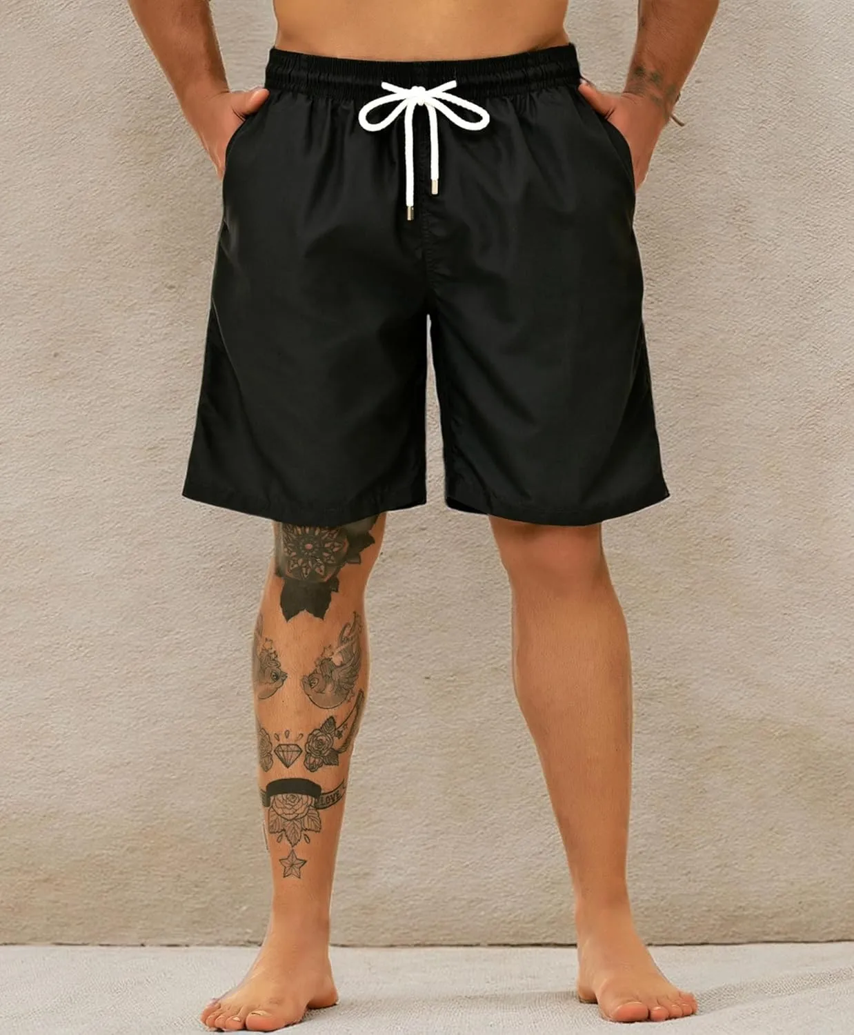 KAILUA SURF Big and Tall Mens Swim Trunks, 9" Mens Designer Bathing Suit Boardshorts