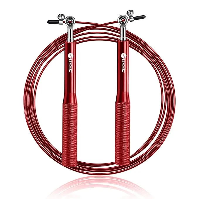 Konex Adjustable Steel Wire Skipping Jump Rope