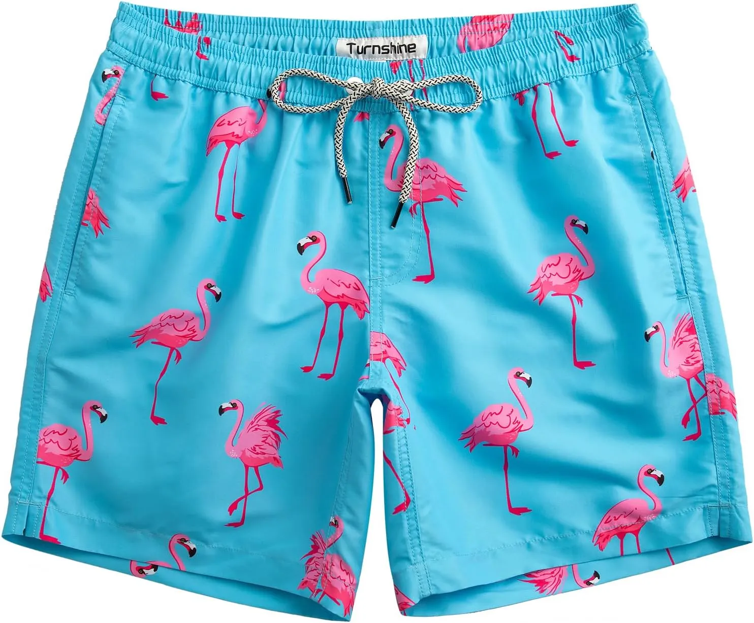 Mens Swim Trunks 7" Quick Dry Bathing Suits with Mesh Lining Printed Shorts Swimwear
