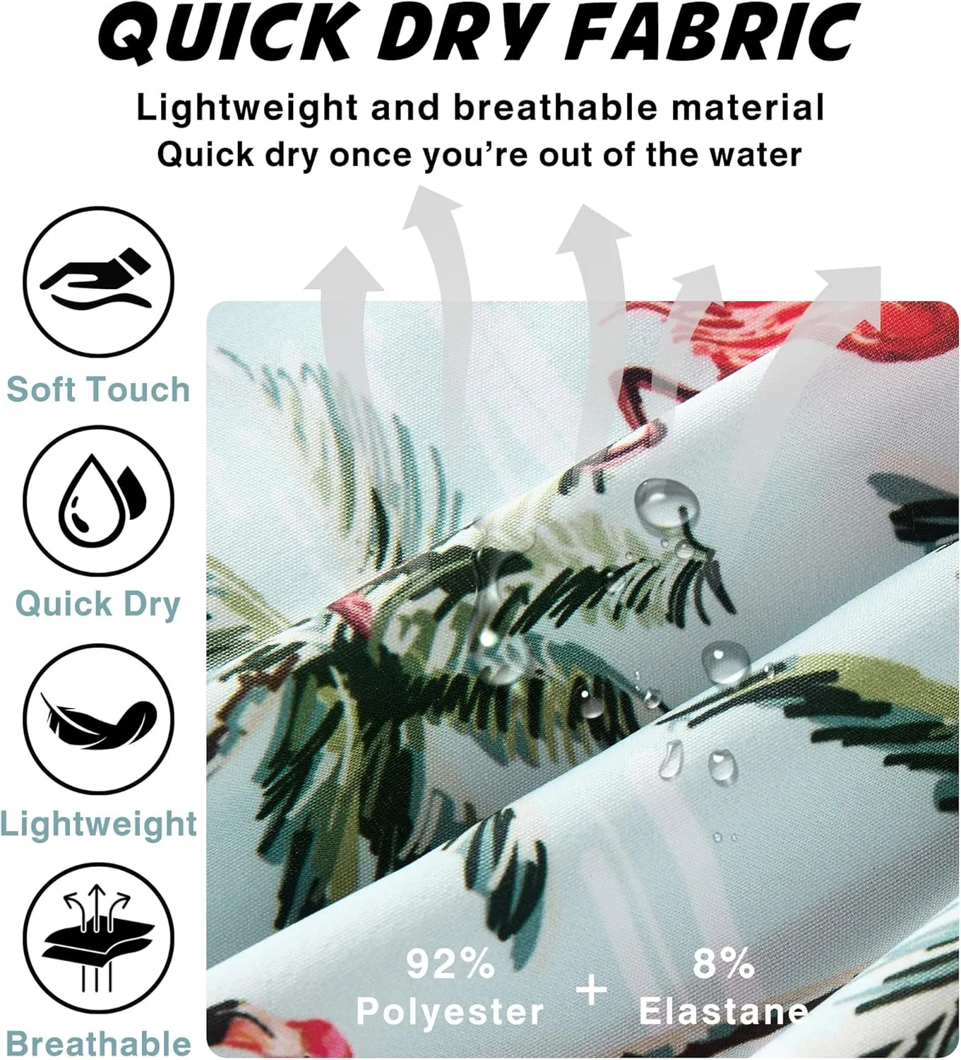 Mens Swim Trunks with Compression Liner 7 Inch Swim Trunks Quick Dry Surfing Beach Shorts Hawaii Sports Shorts