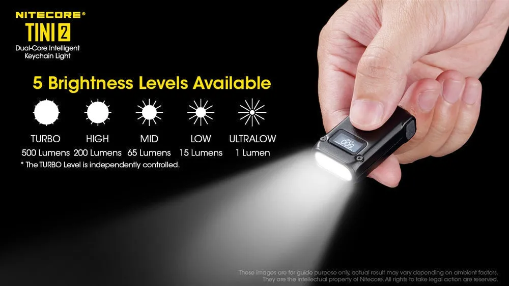 Nitecore TINI 2 Keychain Light (500 Lumens | Rechargeable)