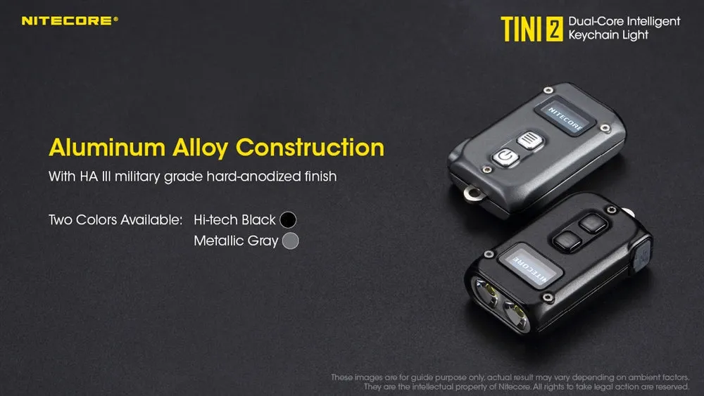 Nitecore TINI 2 Keychain Light (500 Lumens | Rechargeable)