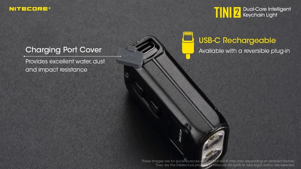 Nitecore TINI 2 Keychain Light (500 Lumens | Rechargeable)