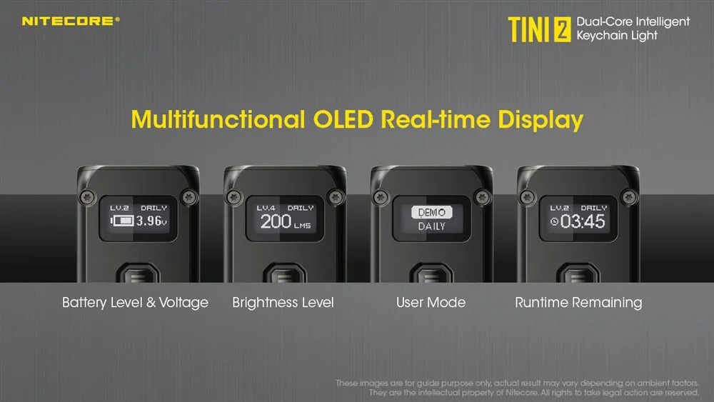 Nitecore TINI 2 Keychain Light (500 Lumens | Rechargeable)