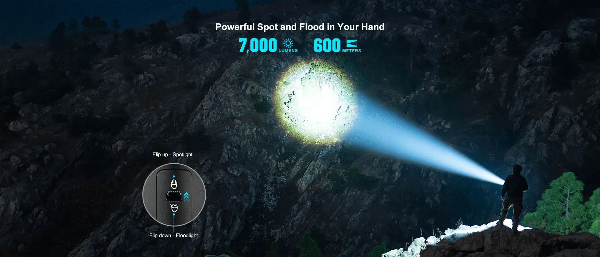 Olight Marauder Mini 7000 Lumen Super Bright Rechargeable Flashlight