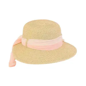 Petite Asymmetrical Brim Hat with Multitone Sash - Sunny Dayz Hat