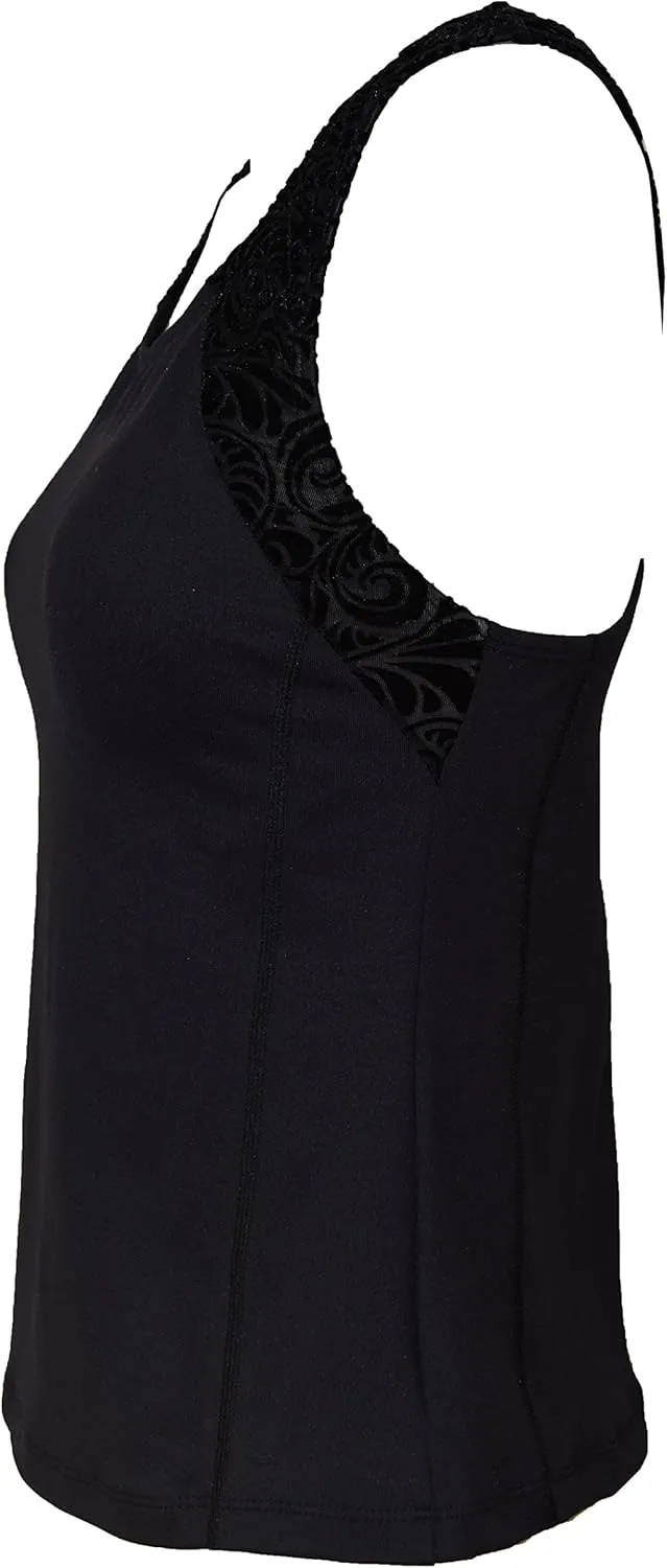 Private Island Hawaii Women UPF50  Tankini Bathing Swimsuits Sleeveless Tank Bra Top Swim Rash Guard (RTY)