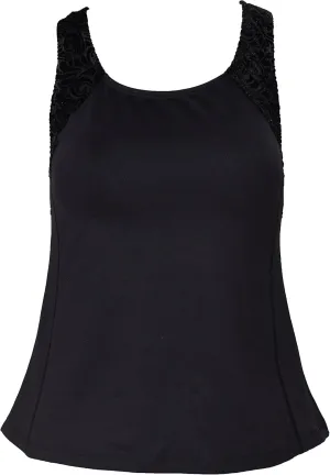 Private Island Hawaii Women UPF50  Tankini Bathing Swimsuits Sleeveless Tank Bra Top Swim Rash Guard (RTY)