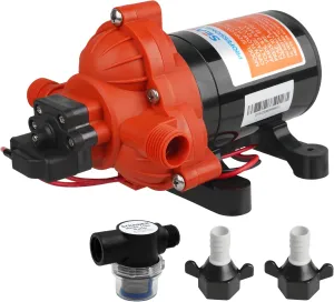 SEAFLO Water Diaphragm Self Priming Pump 3.0 Gallons/min (11.3 Lpm) 45 PSI New Rv/Marine 12 Volt Dc / 12 V Demand Fresh