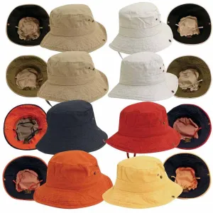 Side Snap Garment Washed Twill Boonie Hat - DPC Kids