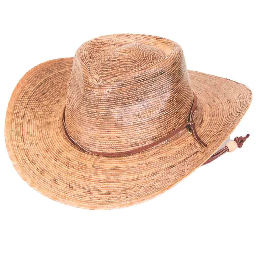 Sierra Burnt Palm Leaf Western Hat - Tula Hats