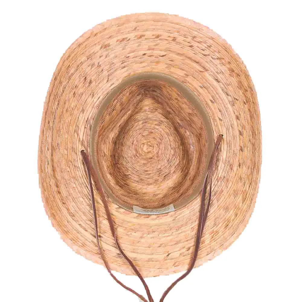 Sierra Burnt Palm Leaf Western Hat - Tula Hats