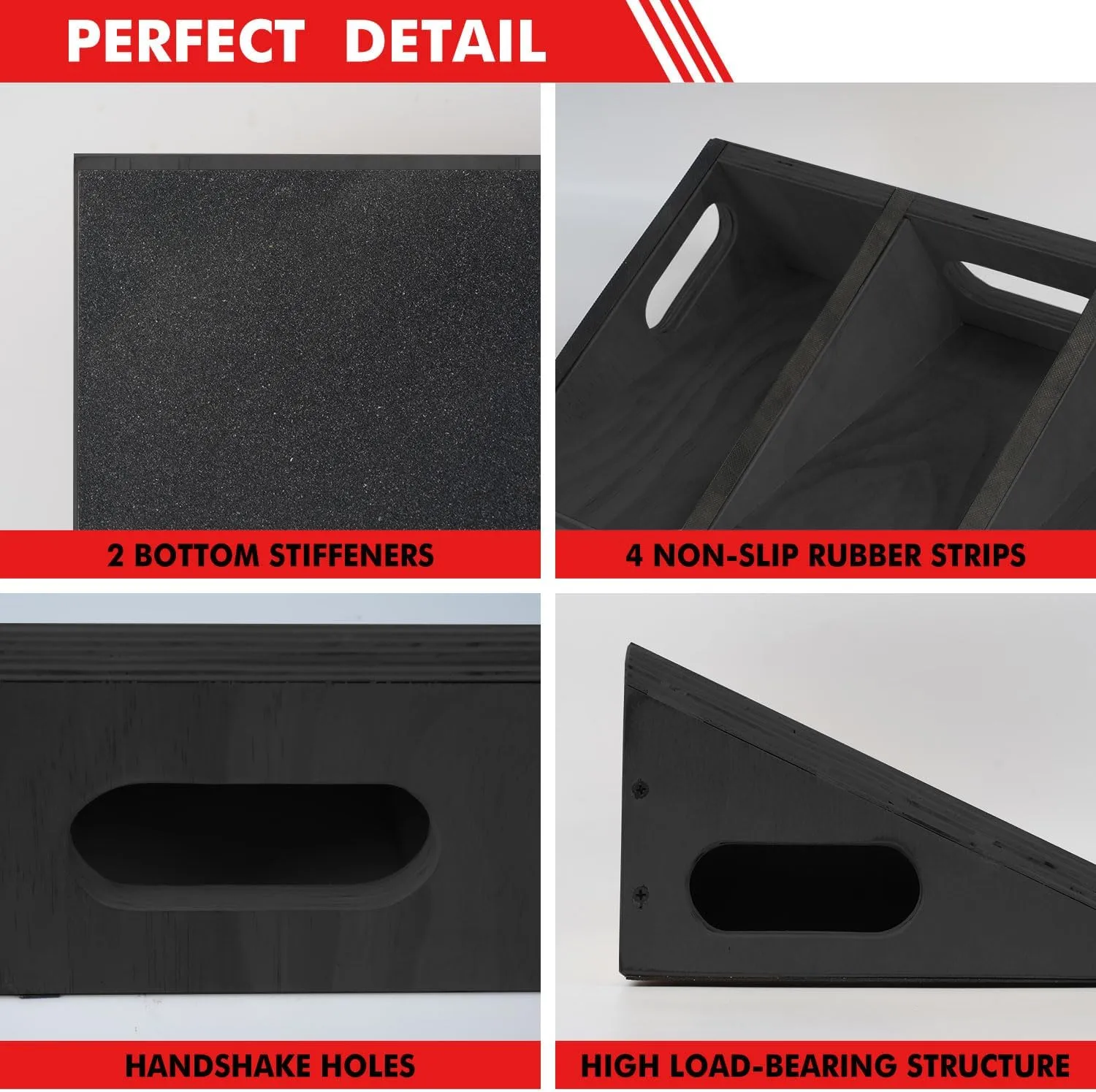 Slant Board Calf Stretcher, Non-Slip Heel Elevated Squat Wedge Block for Weightlifting and Calf Stretching