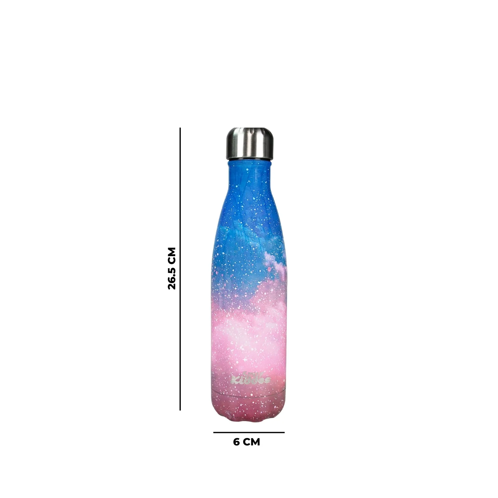 Smily Kiddos 500 ML Stainless Steel  Water Bottle Galaxy Theme
