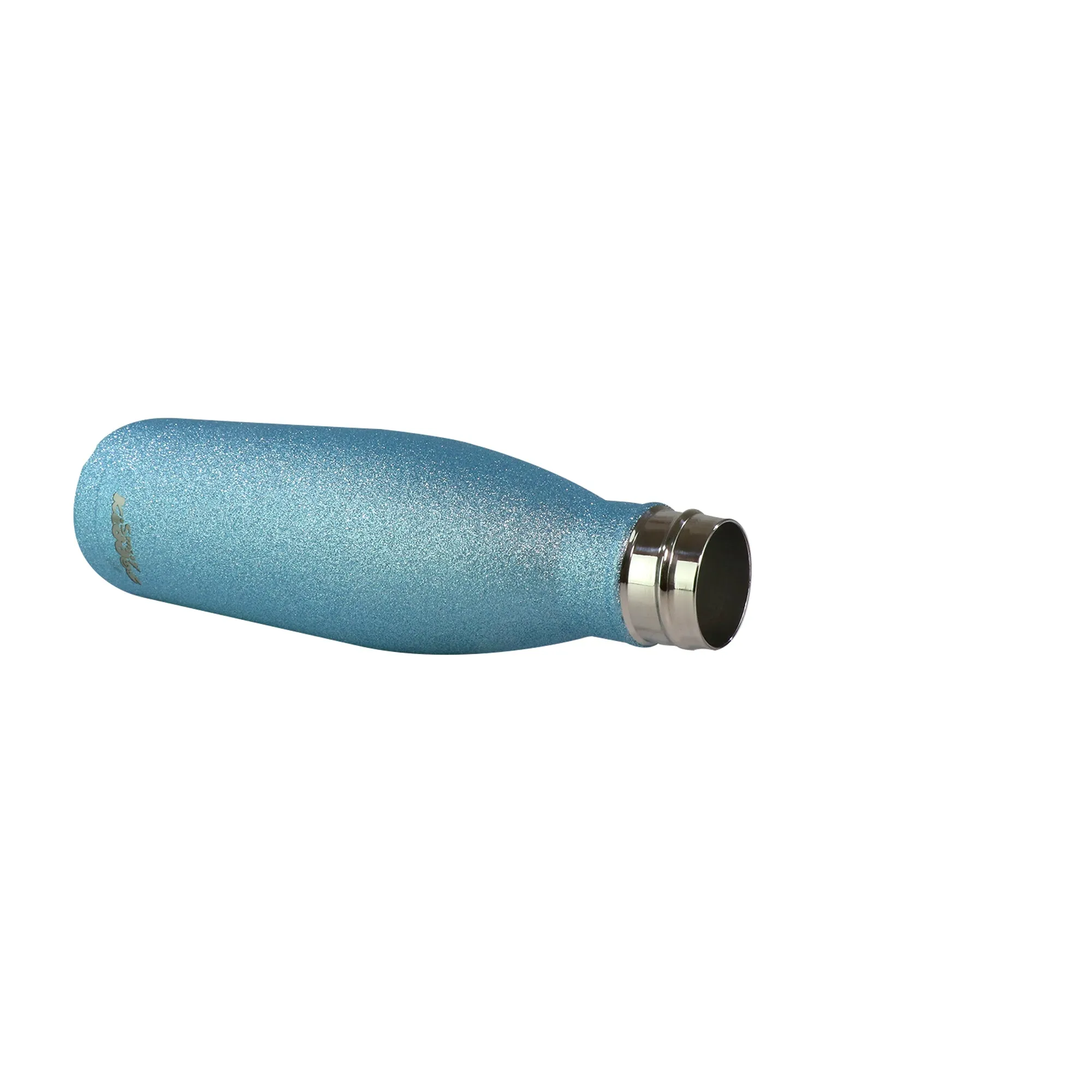 Smily Kiddos 500 ML Stainless Steel Water Bottle  - Glitter Light Blue