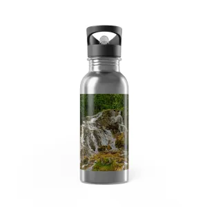 Stainless Steel Water Bottle With Straw, 20oz - Big Hill Springs Park Waterfall