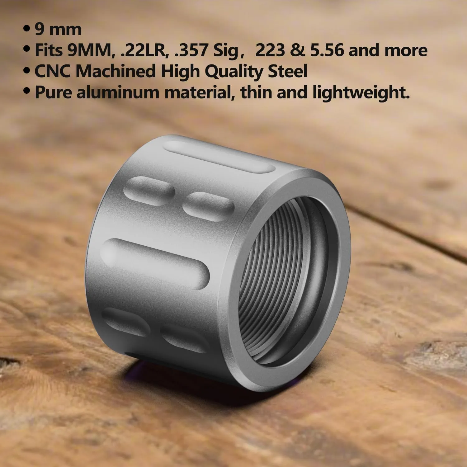 Thread Protector 1/2 * 28 Fits 9MM, .22LR, .357 Sig Aluminum More Color Option