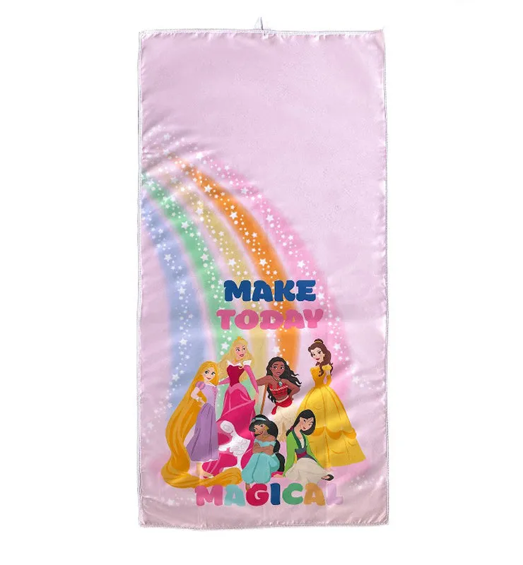 Totsafe Disney Quick Dry Microfiber Towels: Disney Princess (More Than A Rainbow)