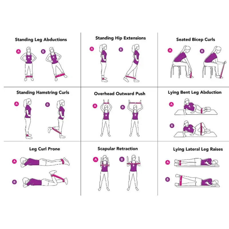 Travel Resistance Bands Elastic Exercise Bands