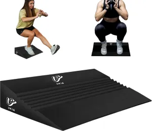 UKIA Squat Wedge Block, Anti-Slip Slant Board for Heel Elevated Squats, Weightlifting and Recovery Training